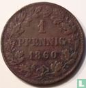 Nassau 1 pfennig 1860 - Afbeelding 1