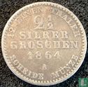 Pruisen 2½ silbergroschen 1864 - Afbeelding 1
