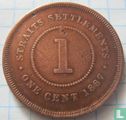 Straits Settlements 1 Cent 1887 - Bild 1