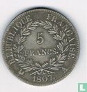 Frankrijk 5 francs 1807 replica - Image 1