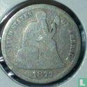États-Unis 1 dime 1877 (sans lettre) - Image 1