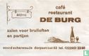 Café Restaurant De Burg - Afbeelding 1