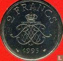 Monaco 2 Franc 1995