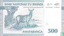 Rwanda 500 Francs 1994 - Image 2