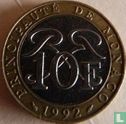 Monaco 10 francs 1992 - Afbeelding 1