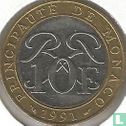 Monaco 10 francs 1991 - Image 1