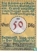 Detmold, Stadt - 50 Pfennig 1920 (3a) - Afbeelding 1
