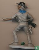 Cowboy met geweer in de aanslag (Fabrieksbeschildering / Grijs) - Afbeelding 2