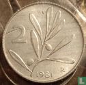 Italy 2 lire 1981 - Image 1