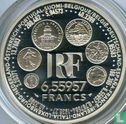 France 6,55957 francs 1999 (PROOF) "Introduction of the euro" - Image 2