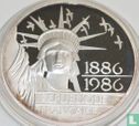 France 100 francs 1986 (BE - Argent) "Centenary Statue of Liberty 1886 - 1986" - Image 2