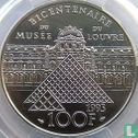 France 100 francs 1993 (PROOF) "200 years Louvre Museum - Mona Lisa" - Image 1