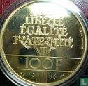Frankreich 100 Franc 1986 (PP - Gold) "Centenary Statue of Liberty 1886 - 1986" - Bild 1
