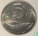 Italië 5 lire 2001 - Afbeelding 1