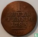 Schaumburg-Hessen 1 Guter Pfennig 1783 - Bild 1