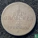 Saxony-Albertine 1 neugroschen / 10 pfennige 1849 - Image 2