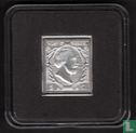 Zilveren Postzegel Koning Willem III 1852 - Afbeelding 1