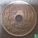 Belgium 10 centimes 1921 (FRA - single line) - Image 2
