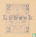 Coat of arms (with overprint Lübeck)  - Image 2