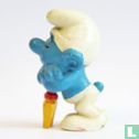 Lazy Smurf reposing on shovel - Image 3