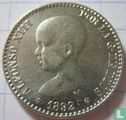 Espagne 50 centimos 1892 (92) - Image 1