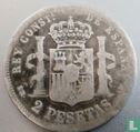 Spanje 2 peseta 1879 - Afbeelding 2