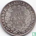 Frankrijk 50 centimes 1874 - Afbeelding 1
