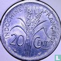Indochine française 20 centimes 1945 (avec C) - Image 2