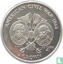Isle of Man 1 crown 1999 "American Civil War 1865" - Image 2