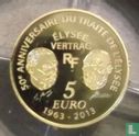 Frankrijk 5 euro 2013 (PROOF) "50 years of Élysée Treaty" - Afbeelding 2