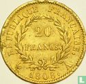 Frankrijk 20 francs 1808 (A) - Afbeelding 1