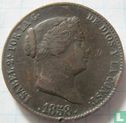 Spanje 25 centimos 1858 - Afbeelding 1