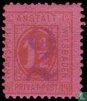 Figure - hand stamp overprint (private mail) - Image 1