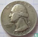 États-Unis ¼ dollar 1944 (sans lettre) - Image 1
