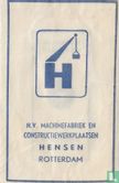 N.V. Machinefabriek en Constructiewerkplaatsen Hensen - Image 1