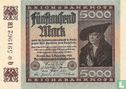 Reichsbank 5000 Mark 1922 (P.81b - Ros.80c) - Image 1