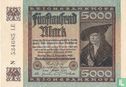 Reichsbank 5000 Mark 1922 (P.81c - Ros.80d) - Afbeelding 1