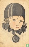 Portret van kind gekleed als pierrot - Image 1