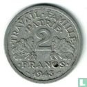 Frankrijk 2 francs 1943 (zonder B) - Afbeelding 1