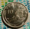 Gibraltar 10 pence 1989  (AA) - Image 2