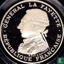 Frankreich 100 Franc 1987 (PP - Piedfort) "230th anniversary of the birth of La Fayette" - Bild 2