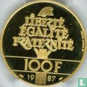 Frankrijk 100 francs 1987 (goud) "230th anniversary of the birth of La Fayette" - Afbeelding 1
