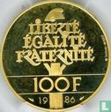 Frankrijk 100 francs 1986 (Goud) "Centenary Statue of Liberty 1886 - 1986" - Afbeelding 1