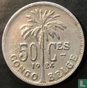 Belgisch-Congo 50 centimes 1924 (FRA) - Afbeelding 1