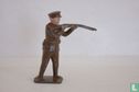 British Soldier shooting rifle