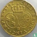 Frankrijk 1 louis d'or 1747 (W) - Afbeelding 1