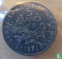 Frankreich 5 Franc 1971 (Piedfort - Silber) - Bild 1