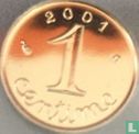 France 1 centime 2001 (gold) - Image 1