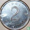 Frankrijk 2 centimes 1961 (proefslag) - Afbeelding 1