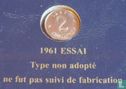 France 2 centimes 1961 (trial) - Image 3